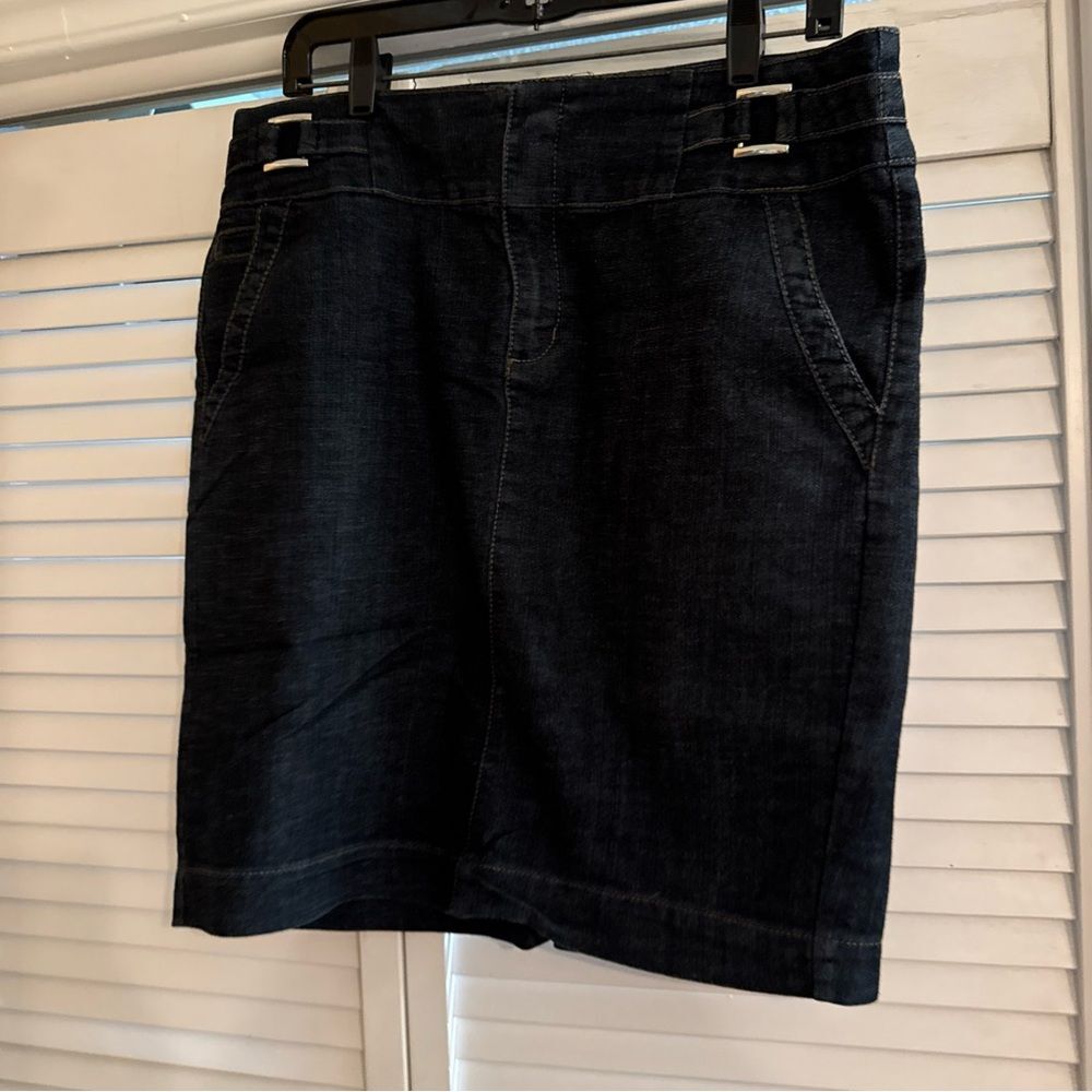 One Song Dark Denim Pencil Skirt size L